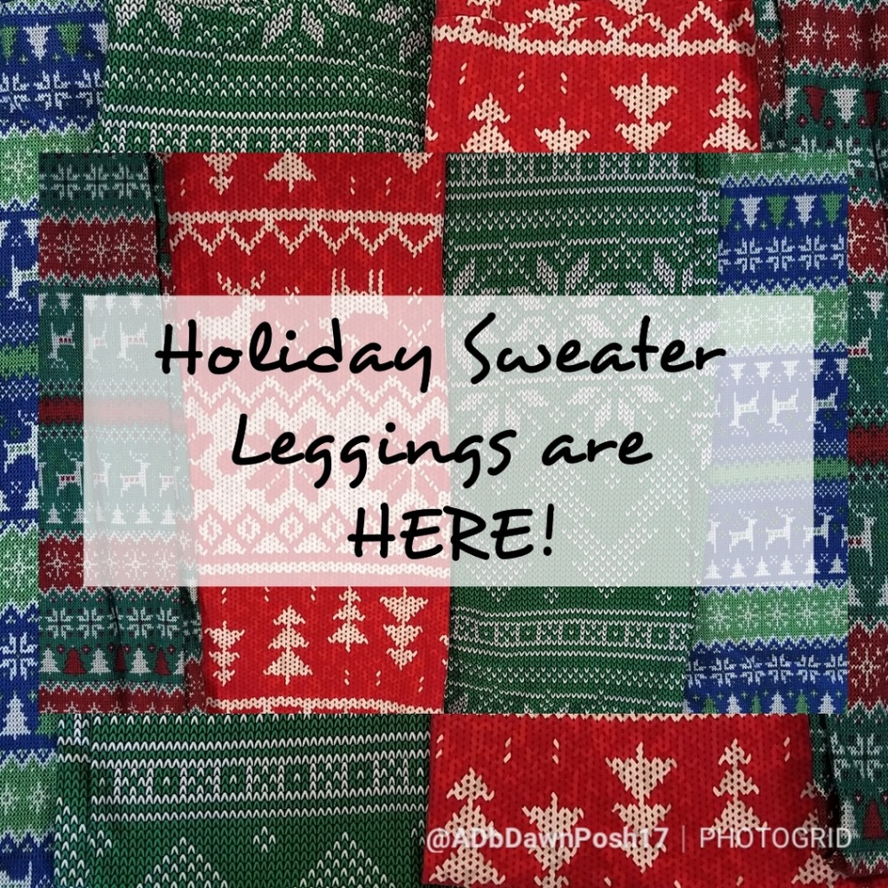Lularoe Leggings TC - Sweater Prints